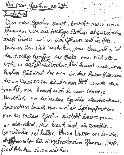 Wie man Geschirr sp&uuml;lt
